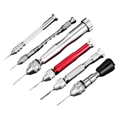 手捻钻小型手工钻文玩模型DIY钻眼工具半自动手摇钻钻孔迷你手钻