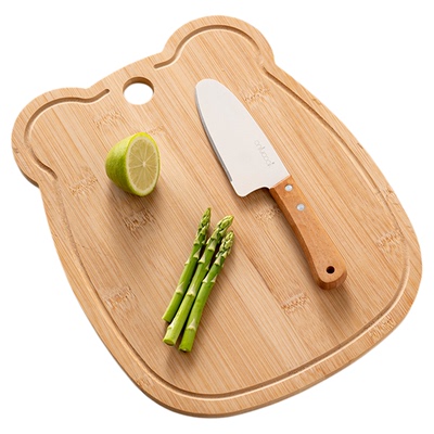 onlycook小熊竹木砧板加厚实木板