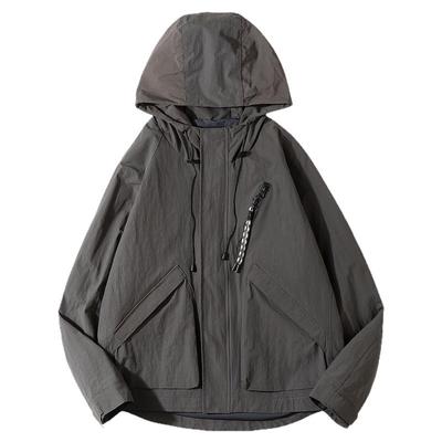 BDCT春秋季连帽宽松冲锋夹克外套