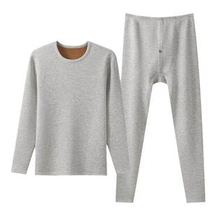 三枪保暖套装男加绒加厚保暖内衣女半高领秋衣秋裤羊毛彩绒中老年