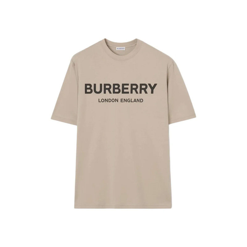 【自营】BURBERRY/博柏利夏季男士圆领徽标印花短袖T恤81223241