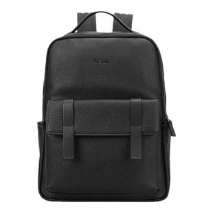 皮尔卡丹男士真皮双肩包大容量商务电脑背包男款时尚牛皮男式书包