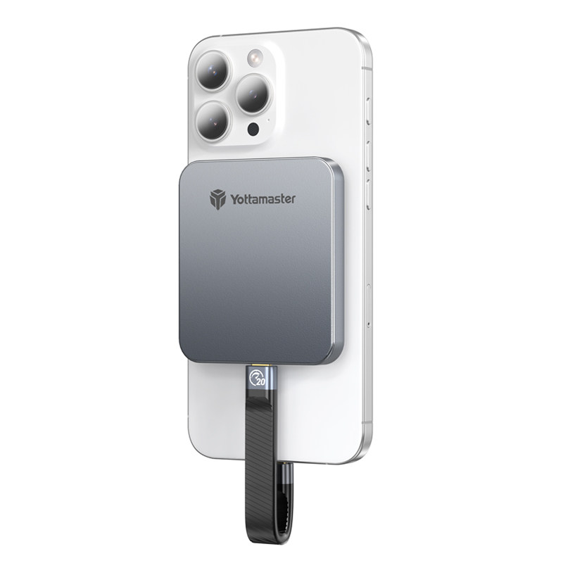 尤达大师手机磁吸移动硬盘1T适用苹果外接磁吸固态硬盘2T电脑Pssd