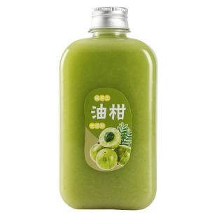 250-300-350-400-500ml油柑汁瓶子透明pet塑料瓶网红余甘子油甘瓶