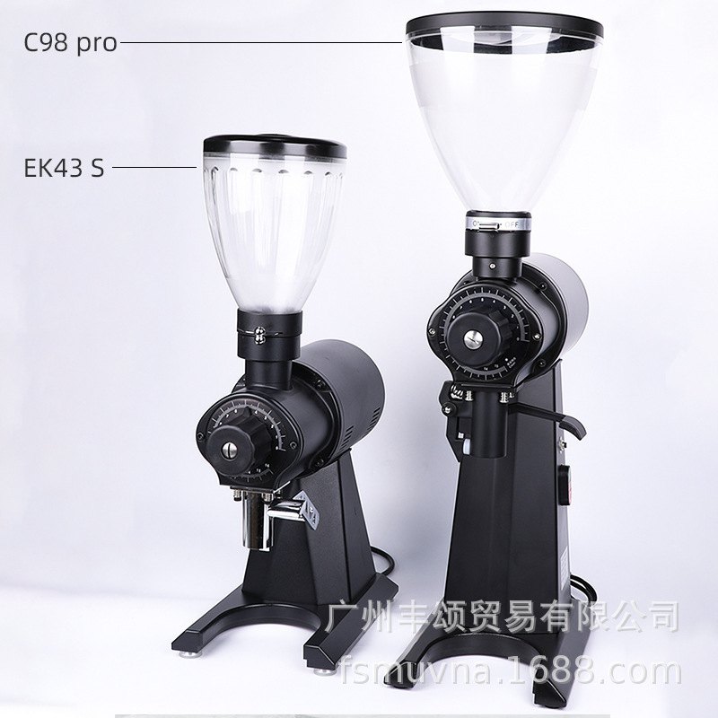 国产大魔王磨豆机c98pro铸铁平刀磨盘咖啡研磨机 手冲意式转换