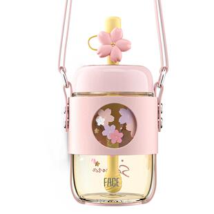 face吸管杯水杯女生高颜值2026新款双饮咖啡ppsu夏季学生儿童杯子