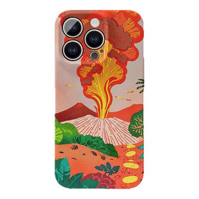 【绝了】漫画感火山喷发手机壳