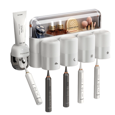 佳帮手专利防尘牙刷置物架