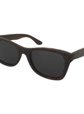 墨镜复古风竹制框架太阳镜