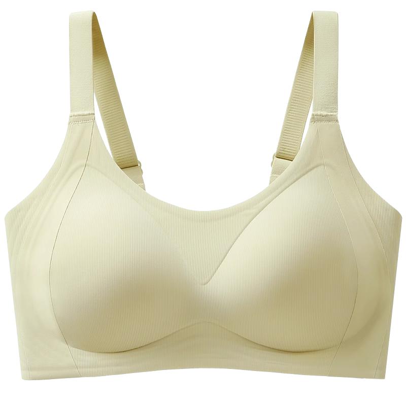 恒源祥内衣女士大胸显小上托薄款无钢圈收副乳防下垂没背文胸一体