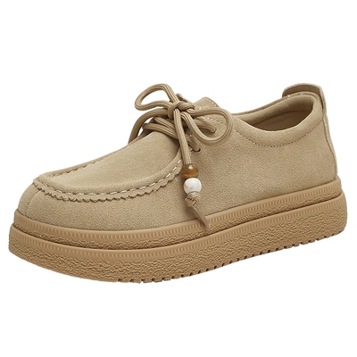 天美意复古厚底勃肯鞋全包女袋鼠鞋休闲单鞋2025秋季新款BL871CM5