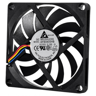 台达8010 5V 0.18A 8CM静音机箱路由器电信光猫机顶盒USB散热风扇