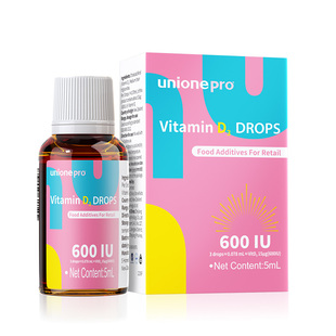 悠尼恩维他命D3钙搭档滴剂活性600iu儿童青少年维生素VD敏宝适用