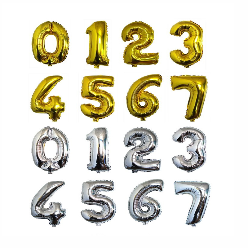 小号数字铝箔婚庆生日派对气球