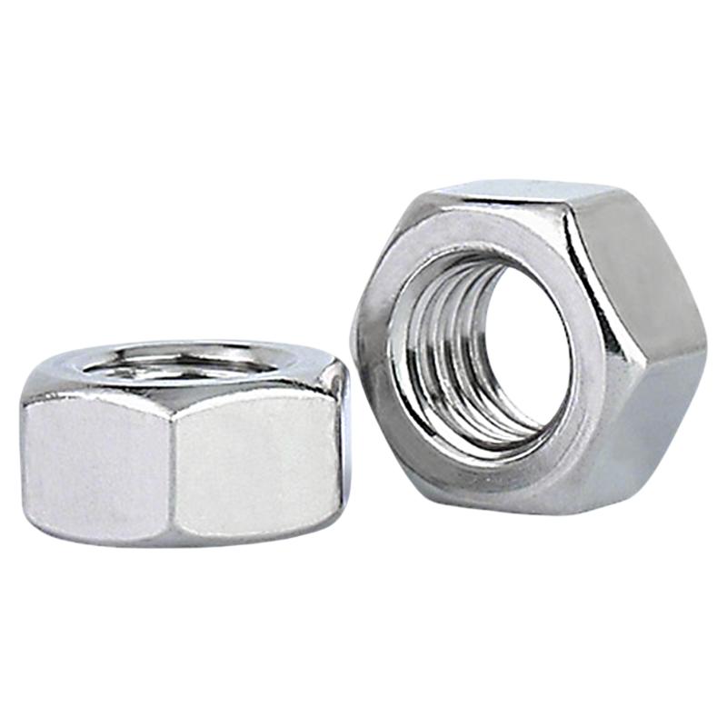 304不锈钢六角螺母螺丝螺帽螺栓大全M1M2M3M4M5M6M7M8m10m12-m48