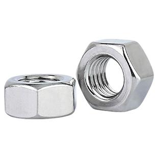 304不锈钢六角螺母螺丝螺帽螺栓大全M1M2M3M4M5M6M7M8m10m12-m48