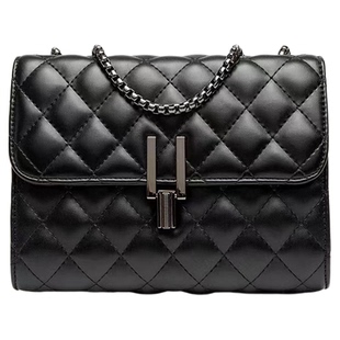 新款奢侈大牌女小香风菱格链条包女2025新款时尚百搭斜挎包单肩包