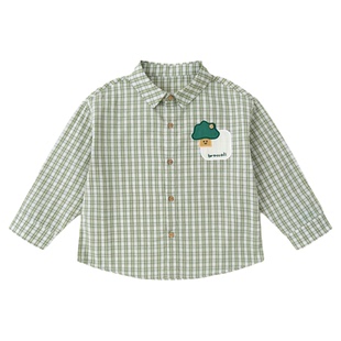 嘟嘟家儿童衬衫春季男童上衣2026新款女童衣服宝宝休闲韩版春装潮