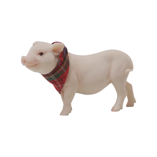 JXK小香猪宠物迷你猪仔模型 仿真小懒猪周边手办玩偶摆件玩具公仔