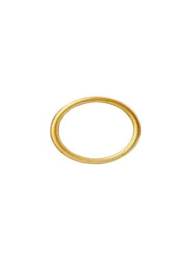 素圈戒指女不掉色古法实心沙金指环仿真金素戒通勤送闺蜜女友礼物