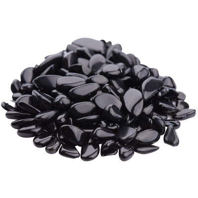 天然黑曜石原矿消磁净化供佛鱼缸