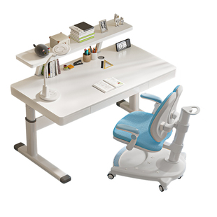 可升降式儿童学习桌课桌卧室家用书桌初中写字桌实木桌椅套装