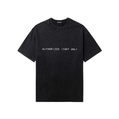 ITGROUNDZERO做旧短袖T恤