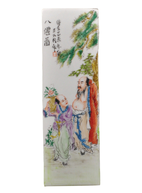 手绘花卉陶瓷粉彩客厅单只仿古
