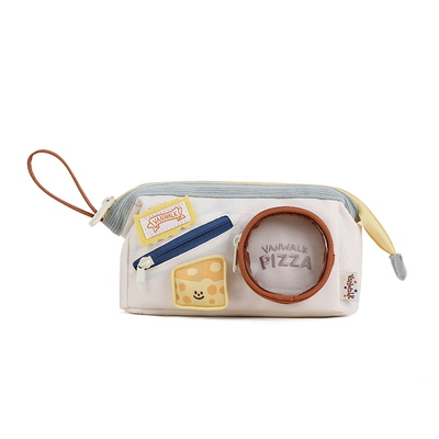 VANWALK披萨系列 原创设计可爱食物痛包笔袋学生开学文具收纳袋女