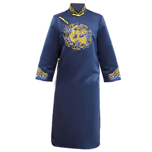 伴郎服中式兄弟装国风男士大码结婚礼兄弟团衣服搞笑国风唐装大褂