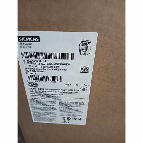 询价-软启动器3RW51131XC14
