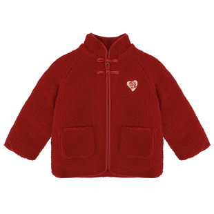 女童拜年服男童拜冬年服儿童过年服中式国风唐装新年衣服套装喜庆