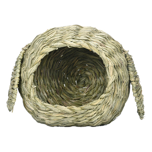 兔子草窝荷兰猪龙猫兔兔专用天然草编躲避窝小宠用品草编垫子解闷