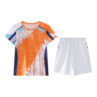 冰丝运动套装女夏季薄款2026新款速干羽毛球网球服短裤晨跑两件套