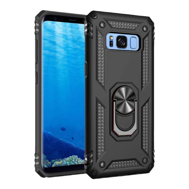 军事防摔铠甲适用三星S10 手机壳s9全包硅胶s8plus车载磁吸一体指环支架note9保护套note8男女潮note10+