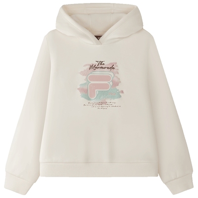 FILA斐乐女中大童连帽卫衣