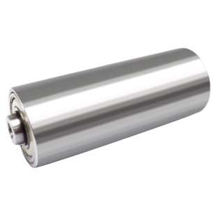 304不锈钢滚筒双轴承滚轮双头内螺纹从动组滚轴被动轮压轮传动轮