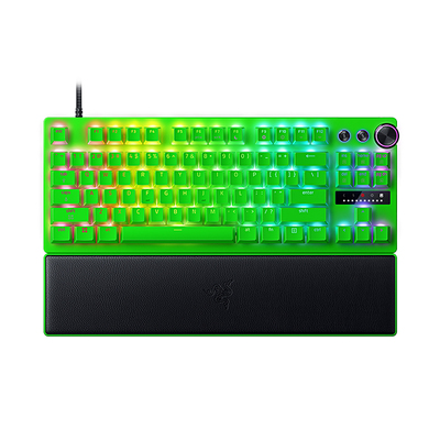 Razer雷蛇猎魂光蛛V3专业竞技版8KHz电竞绿FAKER同款游戏机械键盘