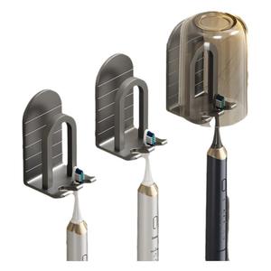 牙刷置物架免打孔漱口杯挂墙式刷牙杯牙缸壁挂式轻奢电动牙刷架子