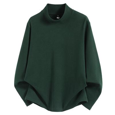 双面磨绒高领打底衫男款冬季