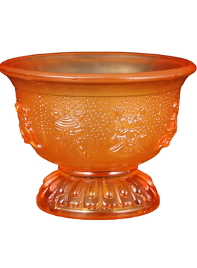 琉璃莲花八吉祥佛堂净水杯