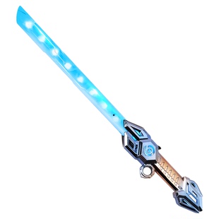 爆款儿童双头伸缩刀刃炫酷激光剑6-14岁男生发光玩具生日新年礼物