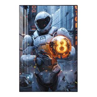 台球厅装饰画台球室墙面背景墙挂画桌球室海报壁画发光灯箱画定制