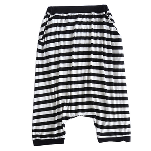 莫代尔夏天大码吊裆裤女垮裤个性薄款大裆裤宽松哈伦裤睡裤七分裤