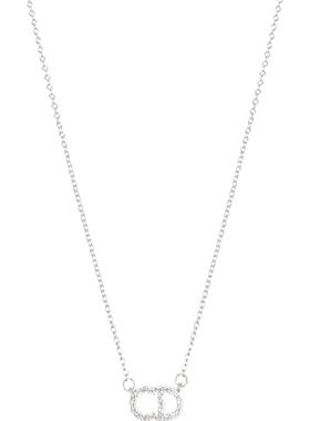 银色字母项链日常百搭简约锁骨链