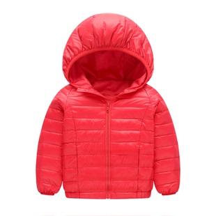 儿童轻薄羽绒服男童女童大中小童宝宝短款童装外套校服神器保暖冬