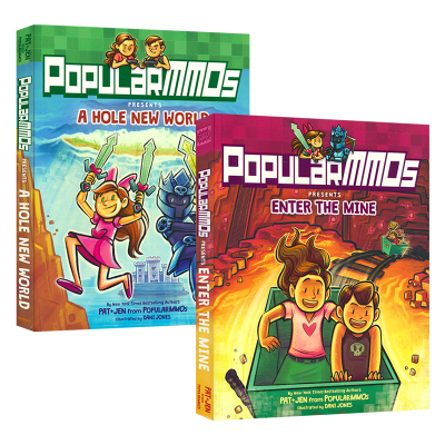 PopularMMOs Presents A Hole New World Enter The Mine 我的世界 Minecraft 衍生漫画 奇幻冒险 游戏漫画读物 英文原版进口读物