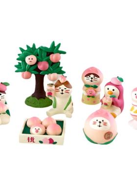 decole桃子系列女儿节装饰摆件