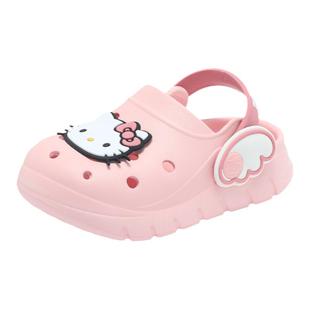 hellokitty女童洞洞鞋三丽鸥拖鞋夏季新款儿童凉拖鞋包头