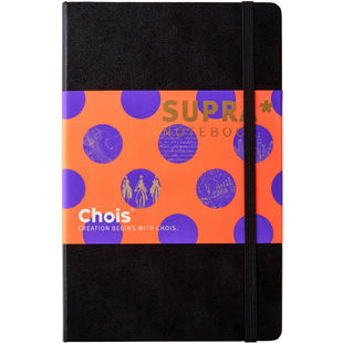 Chois 超级本经典皮面绑带记事本商务会议笔记本子无酸纸手账本